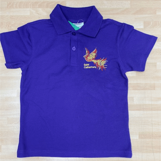 Purple Nursery polo shirt